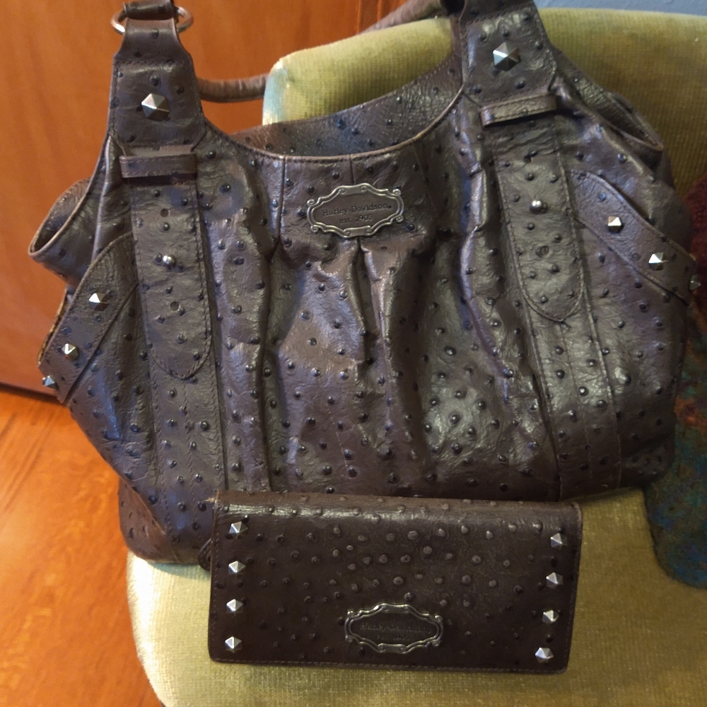 Harley Davidson handbag and wallet